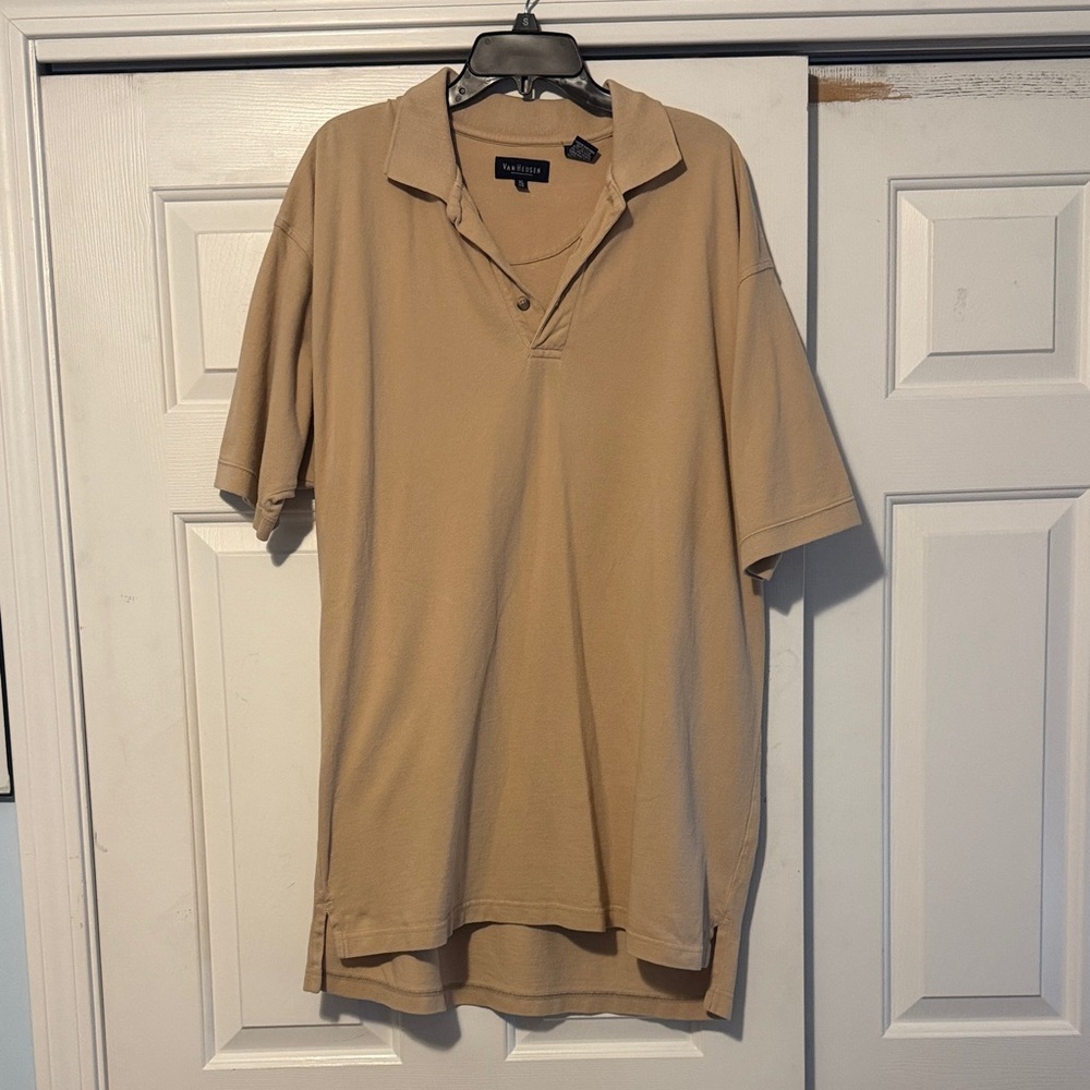 Van Heusen Men's Beige Polo Shirt